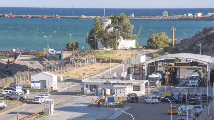 Playa de Tanques de Comodoro Rivadavia.