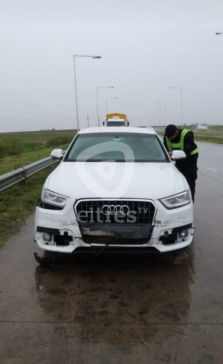 More Rial chocó con su Audi en Cañada de Gómez (Canal 3)