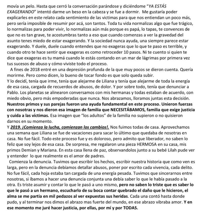 La carta de Valeria Benitez Coll (@valcollok)