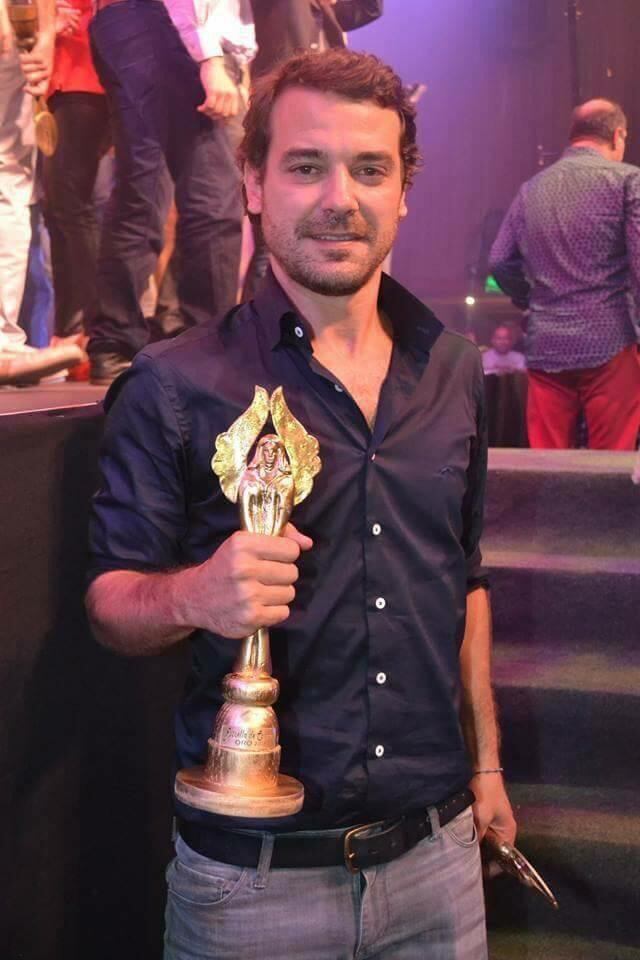 Ganador de la estatuilla, el actor Pedro Alfonso.