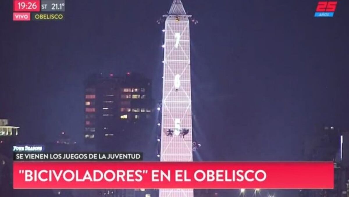 En el Obelisco ya se palpita la apertura de los Juegos Olímpicos de la Juventud