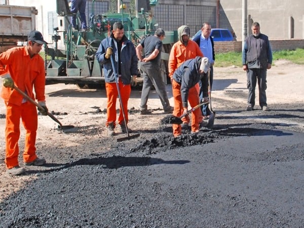 Corte de calzada por trabajos de pavimentación