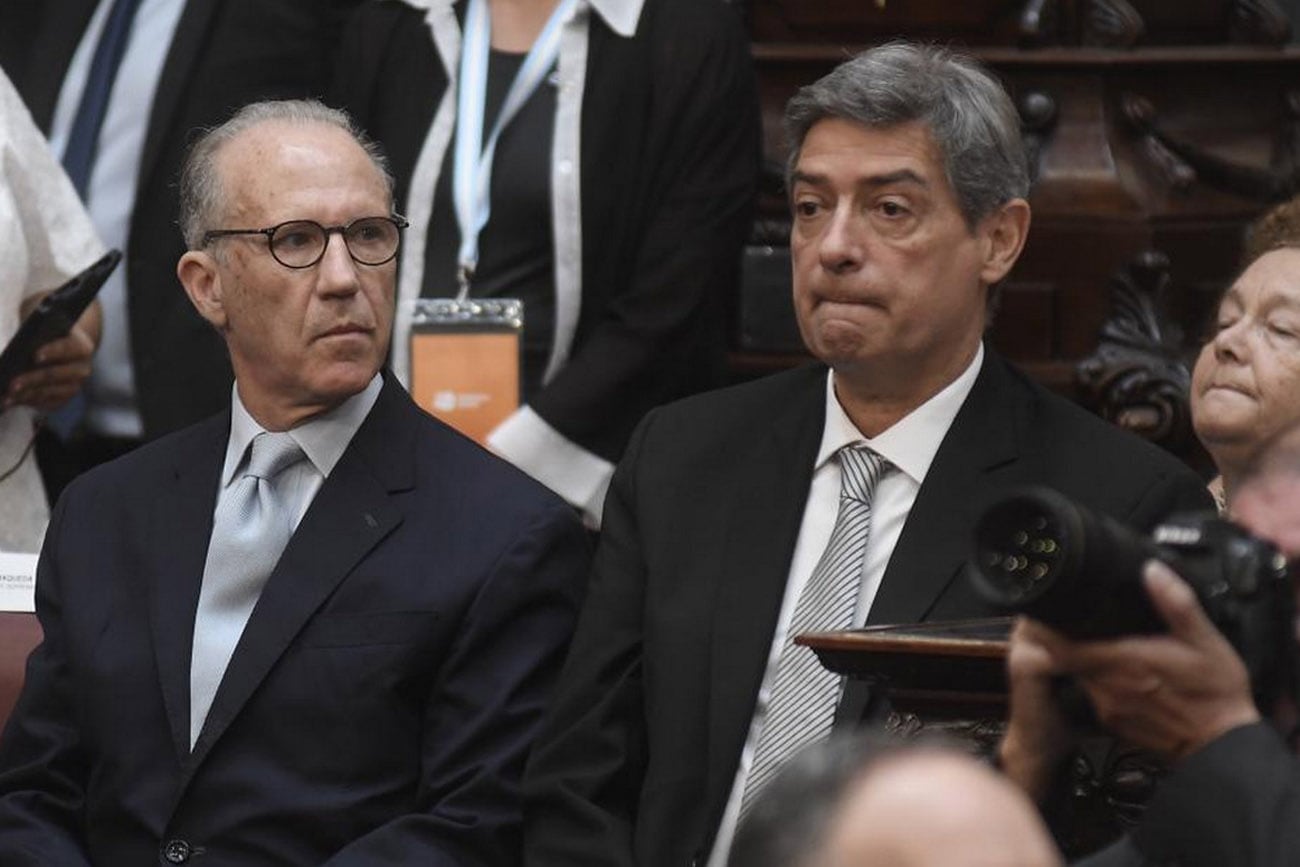 Se abre hoy el 141° período de sesiones ordinarias del Congreso de la Nación. Los jueces de la Suprema Corte Carlos Rosenkrantz y Horacio Rosatti.   (Federico López Claro / La Voz)