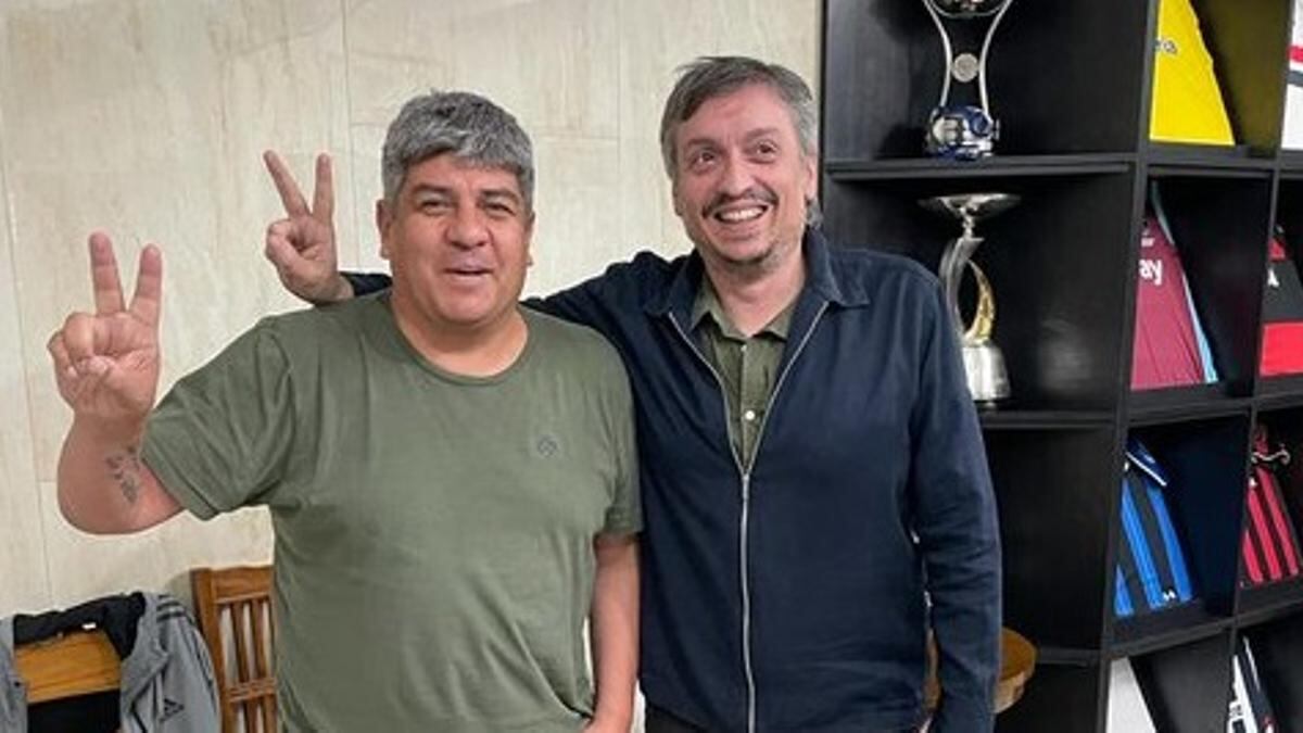 Pablo Moyano y Máximo Kirchner, estuvieron juntos en el acto por el Día de la Lealtad peronista. 