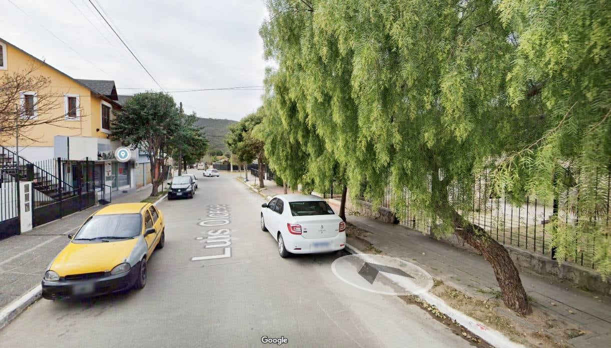 El crimen que se investiga en La Calera ocurrió en un sector a pocas cuadras del Centro. (Google Maps)