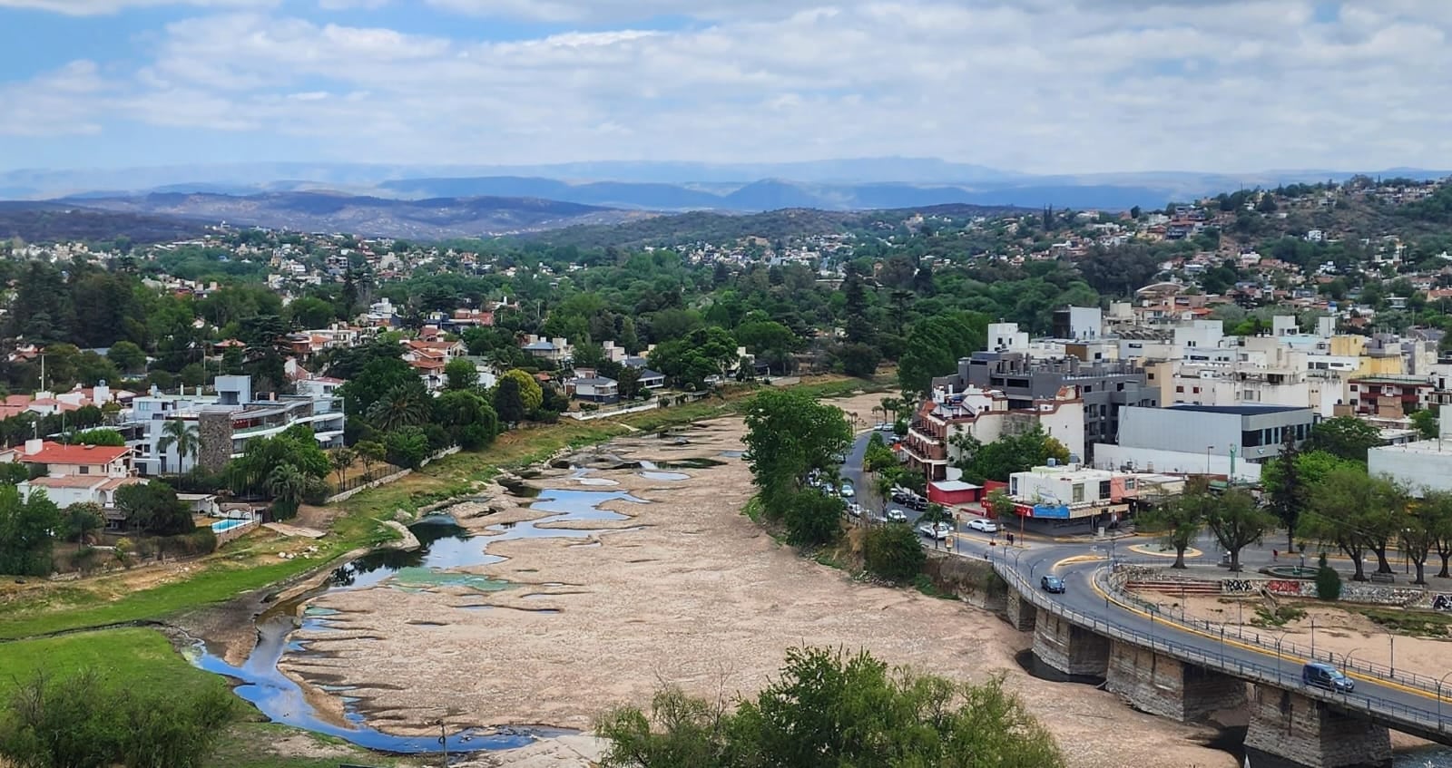 Estado del río previo a las lluvias.  (Gentileza Carlos Paz Vivo)