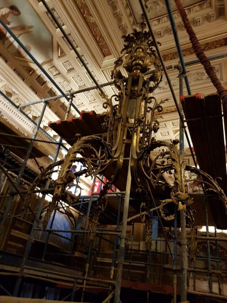 El Teatro San Martín por dentro, las obras de refacciones que se están llevando a cabo de cara al Congreso de la Lengua de 2019.