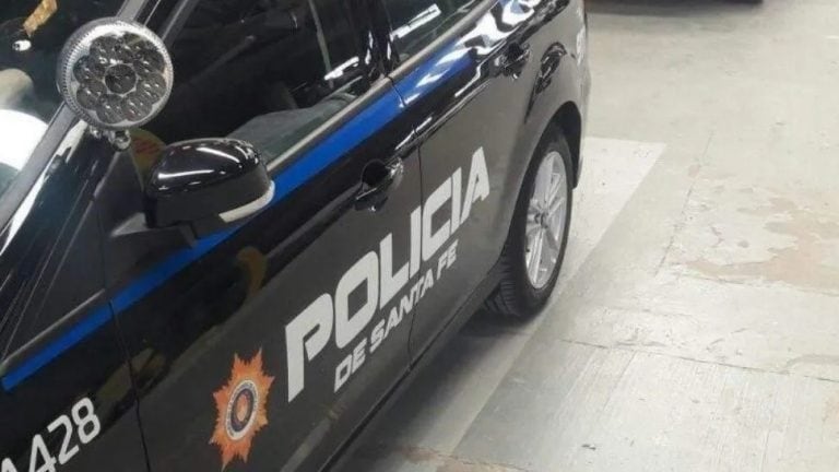 Patrullero de la policía de Santa Fe. (Crónica)