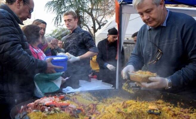 Comidas en los festejos de Patrono Santiago.