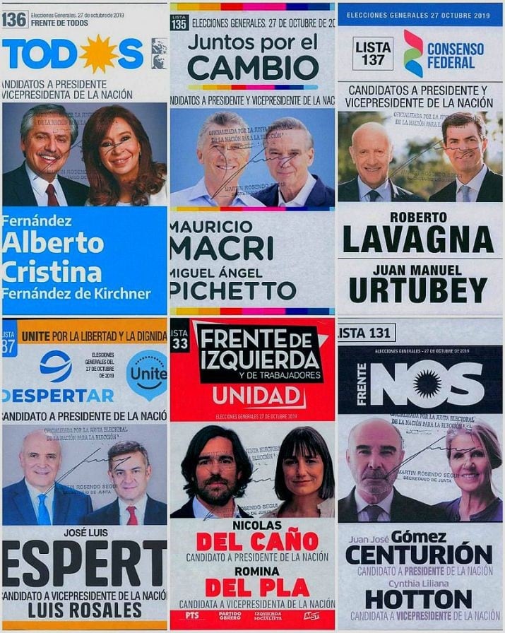 En Santa Cruz continúa vigente la Ley de Lemas por lo cual grupos de partidos se presentan conformando frentes electorales (lemas), diferenciándose individualmente como sublemas.