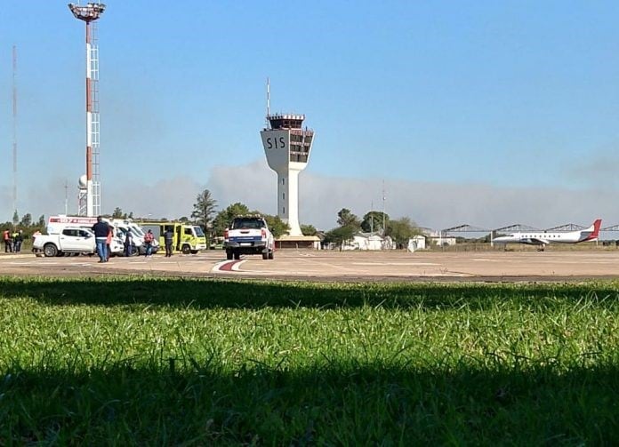 Hubo un operativo de bomberos y ambulancias