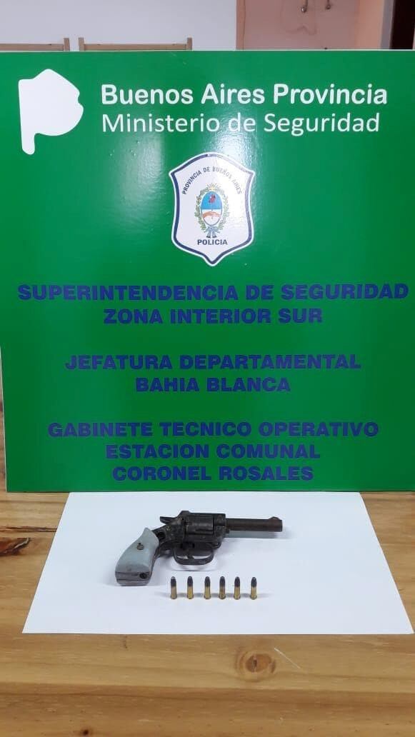 Arma secuestrada