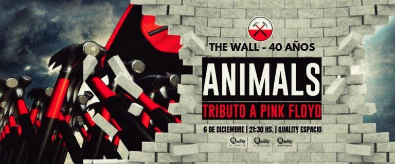 Animals, la banda tributo a Pink Floyd interpretará The Wall.