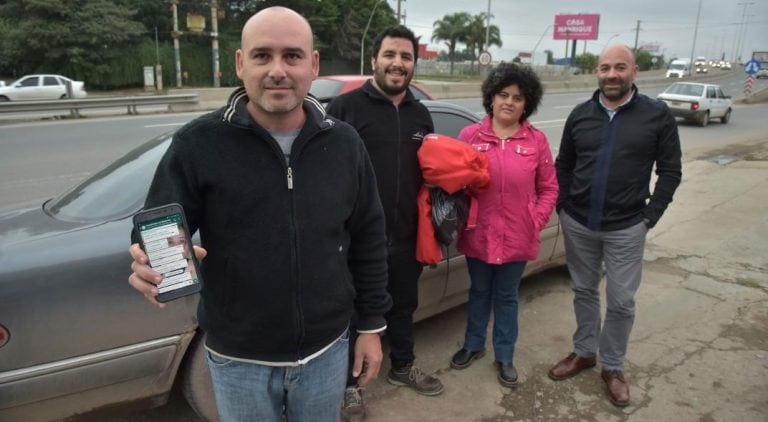 "Carpooling" en Sierras Chicas. (Foto: La Voz del Interior)