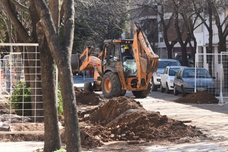 Obra calle Maipú.