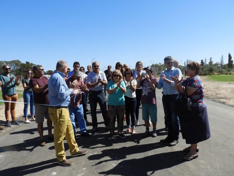 Inauguración del pasaje que llevará el nombre de María Cristina Comuzio.