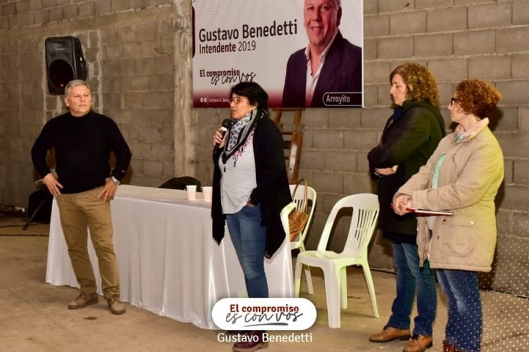 Gustavo Benedetti campaña en El Fuertecito