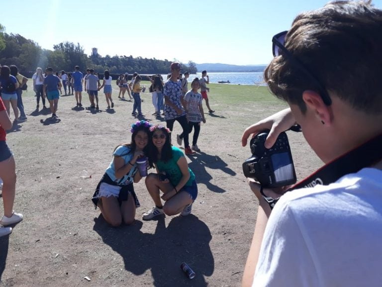 Los festejos en Embalse de Calamuchita.