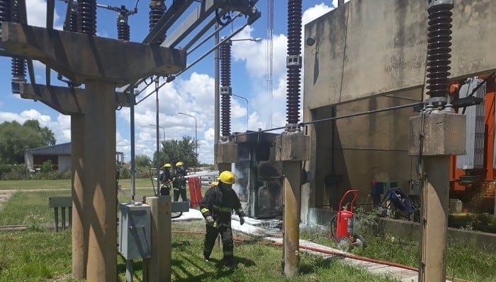 Explosión de estación transformadora de Villa Ocampo