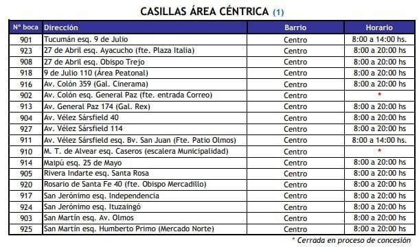 Bocas de Red Bus en Casillas