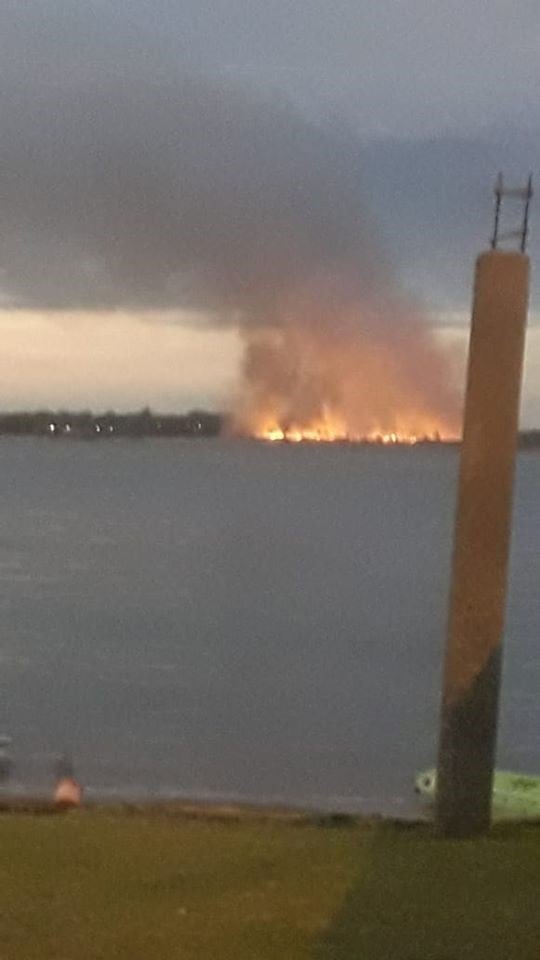 Incendio en Paso de la Patria (Facebook)