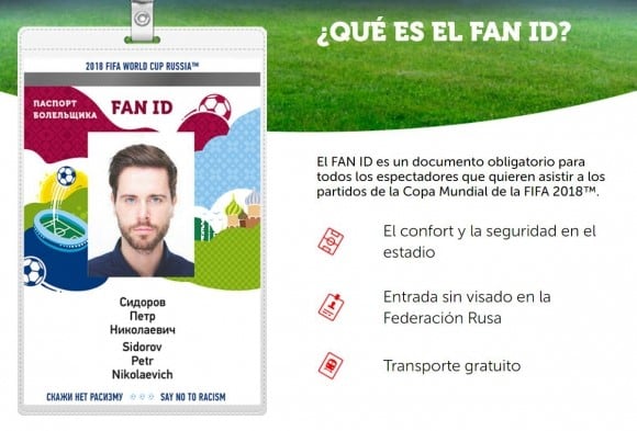 Fan ID en el Mundial de Rusia. (WEB).