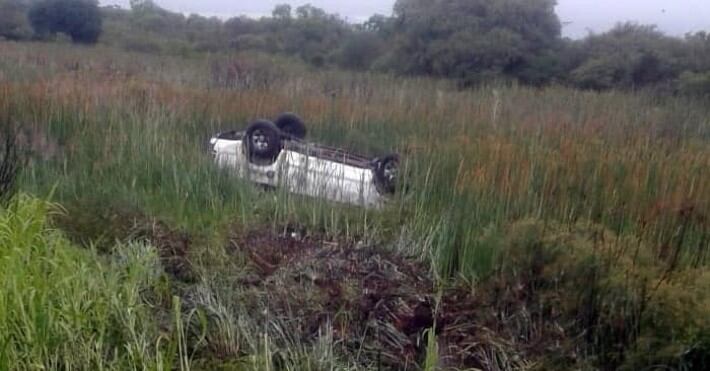 Así quedó la camioneta de Gustavo Javier Karaciuk, intendente de Pampa del Indio.