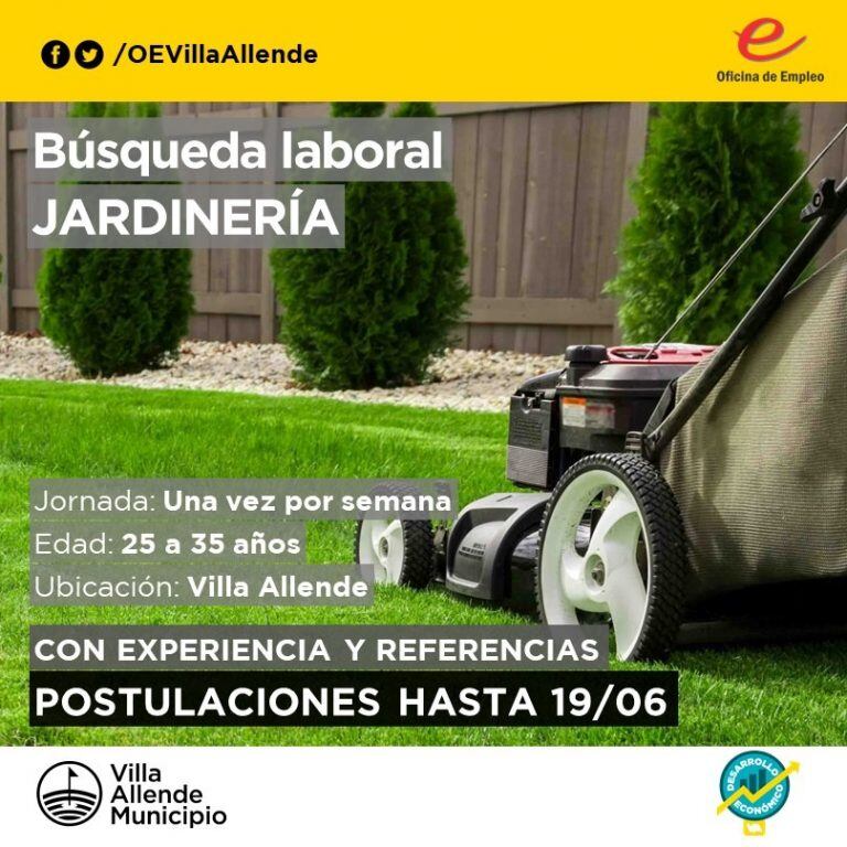 Oferta de Trabajo: Jardinero