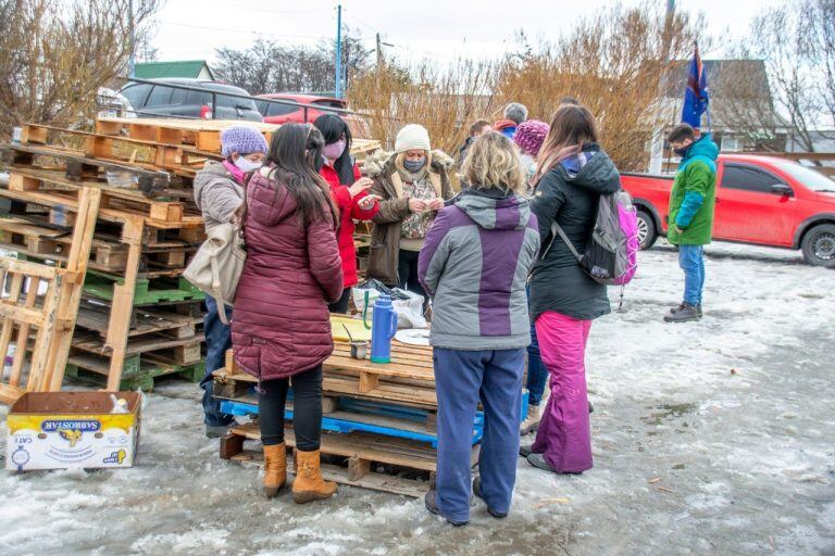 Empleados del IPV se manifestaron frente a la sede de Ushuaia. (04/09/2020)