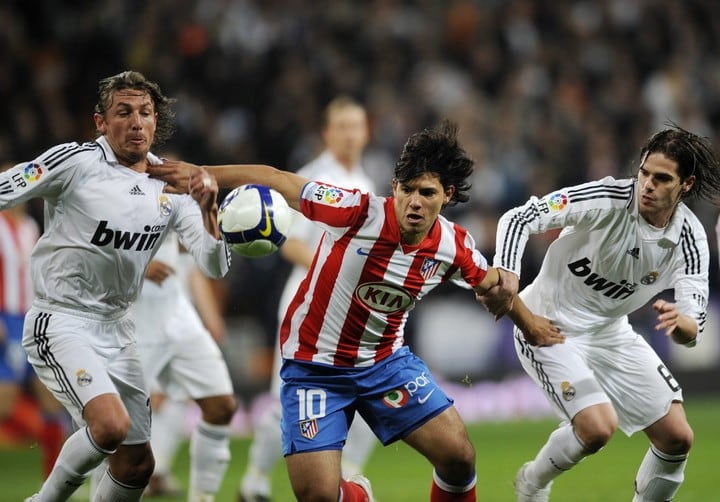 Gabriel Heinze (izq) y Fernando Gago (der) en el Real Madrid (Foto: Olé).