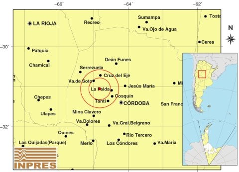 Córdoba registró un temblor este jueves 26 de septiembre.