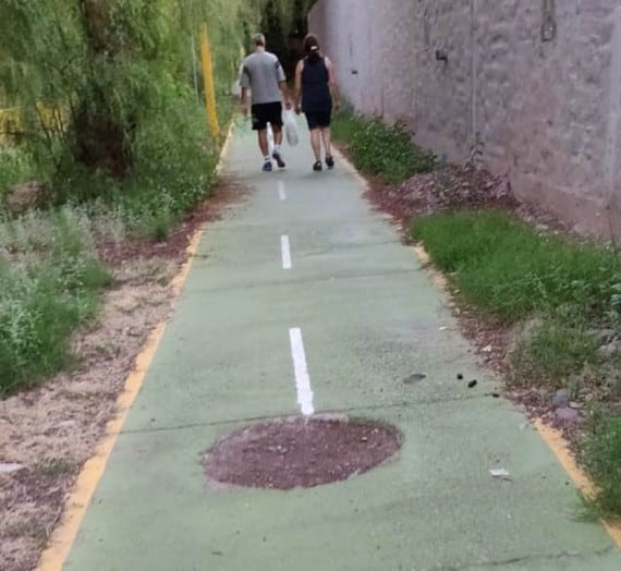 La ciclovía une a Godoy Cruz con Chacras de Coria