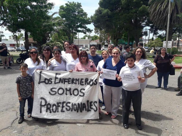 Marcha, alrededor del Hospital Municipal