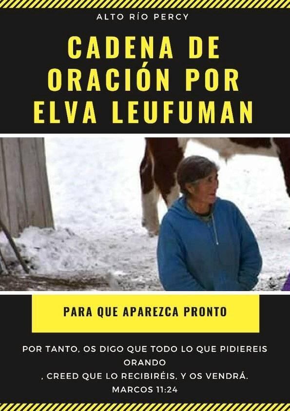 Elva Leufuman es intensamente buscada.