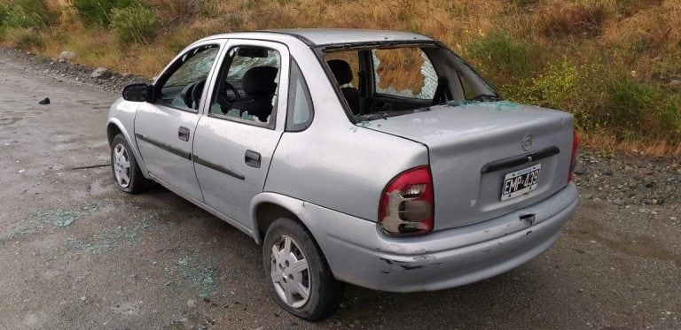 El auto fue abandonado en la calle Vereertbrugghen, Bariloche (web).