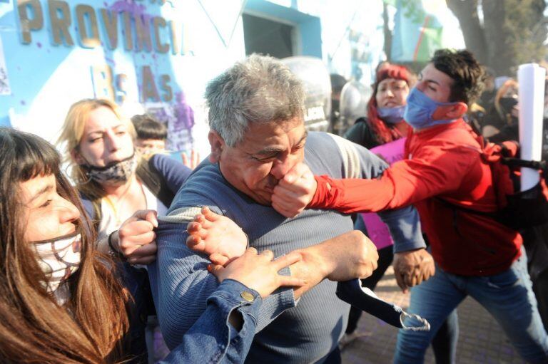 Protesta en Moreno por el femicidio de Ludmila (Foto: Clarín)