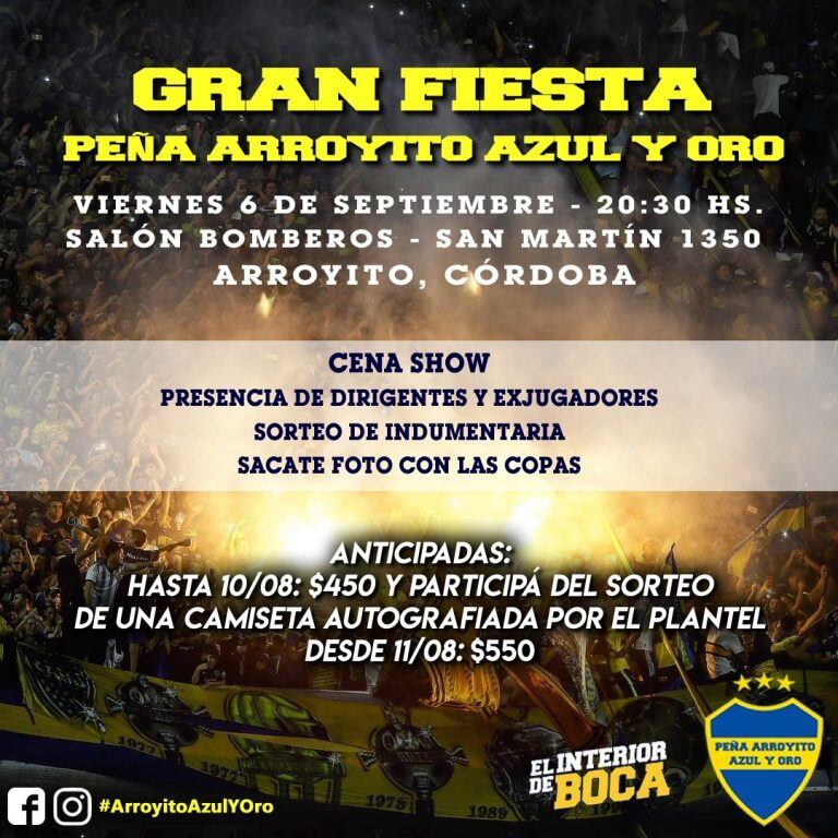 Peña Boca Juniors en Arroyito