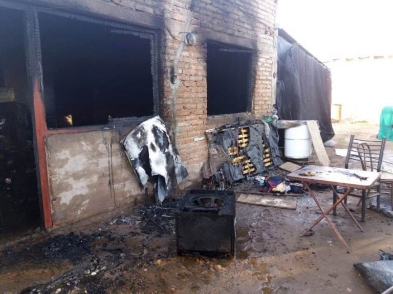 Se incendió una casa en San Rafael