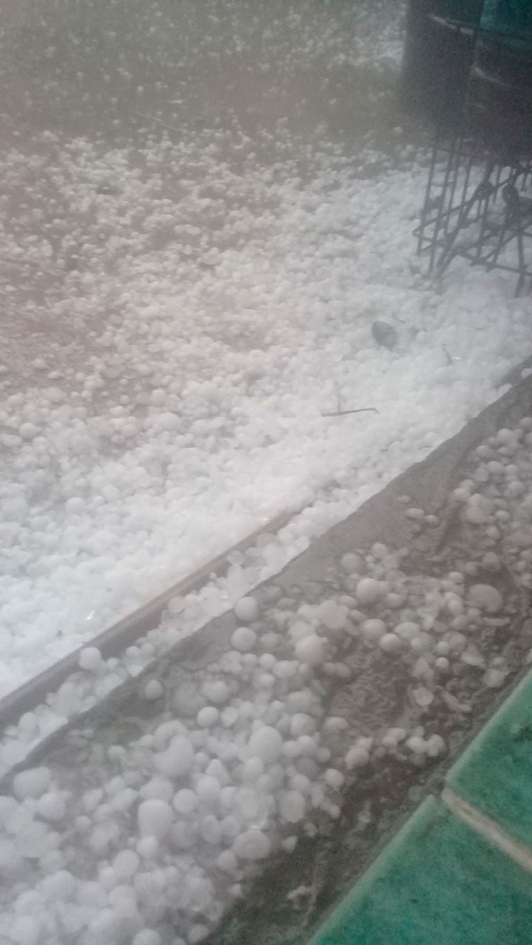 Granizo en San Luis, Salta.