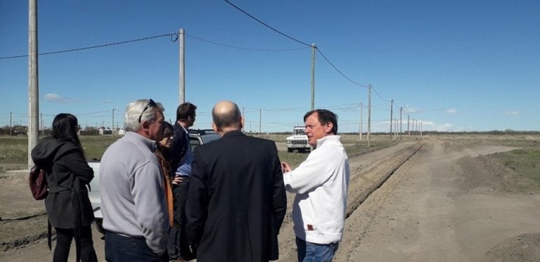 El intendente Francioni recorrió los avances de la obra (web).