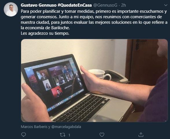 Gennuso confirmó la noticia a través de Twitter (web).