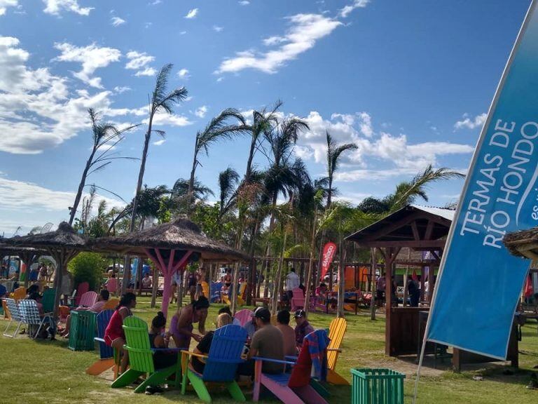 Playa del Lago. Prensa Termas de Río Hondo.