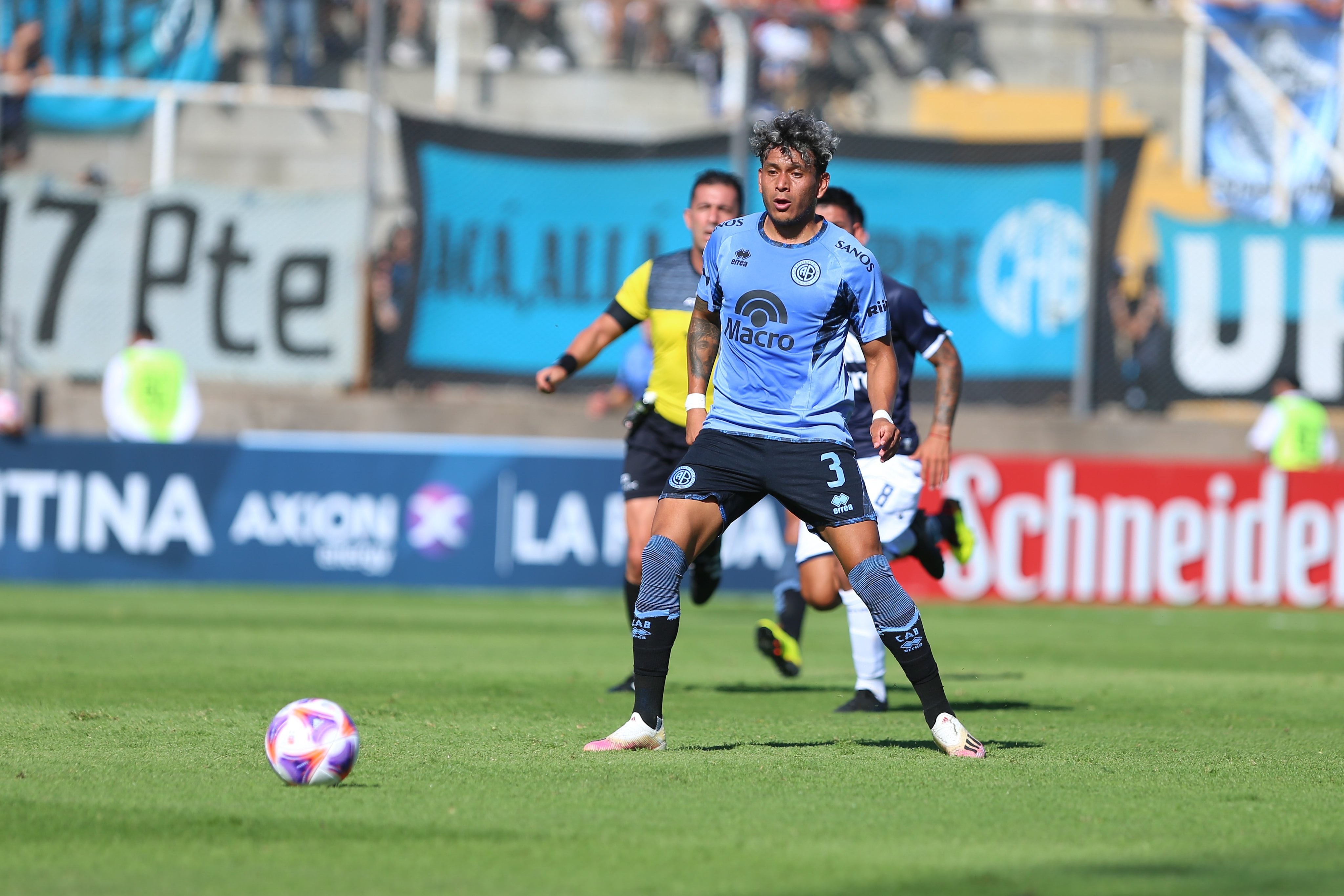 Lucas Diarte tiene chances de ser titular el domingo ante el Rojo tras cumplir la fecha de sanción por las cinco amarillas. (Prensa Belgrano)