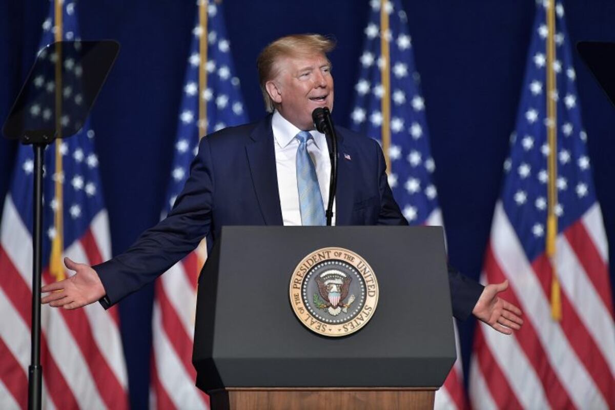 El presidente estadounidense Donald Trump aseguró que "Irán jamás tendrá un arma nuclear"