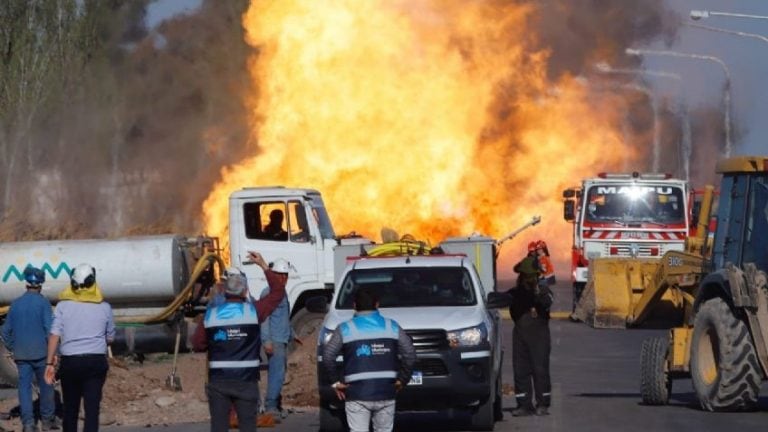 Incendio en Fray Luis Beltrán