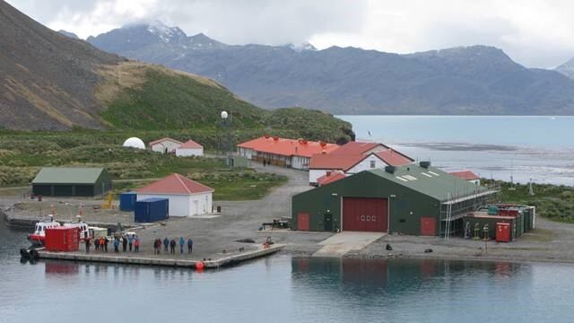 Islas Georgias del Sur - Base científica de la Britsh Antarctic Survey.