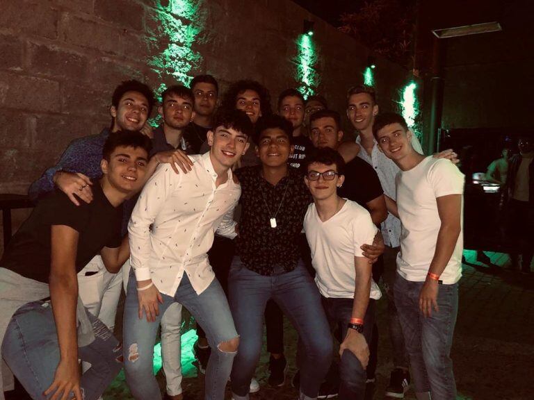 Fernando Báez Sosa y sus amigos (Instagram)