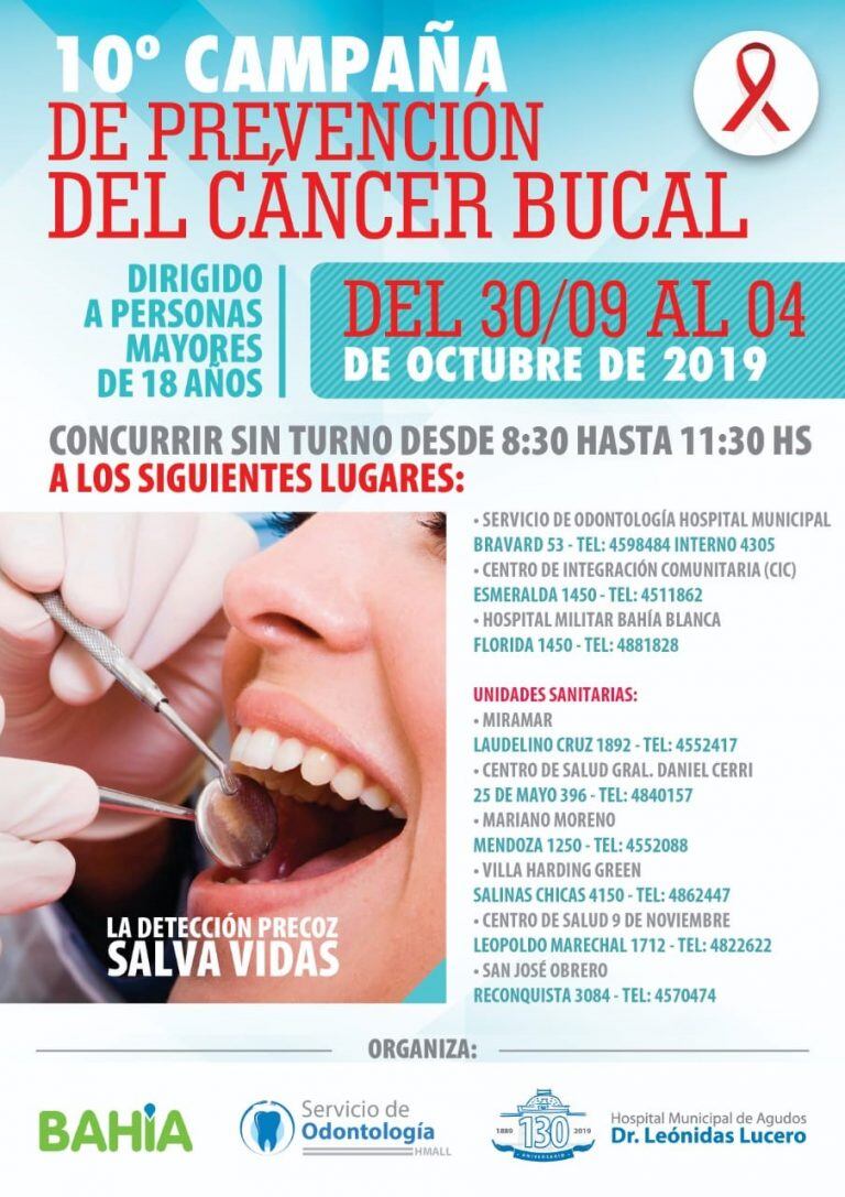 Campaña de prevención de Cáncer Bucal