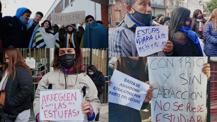 No sólo en General Rodríguez: el frío desató los reclamos en todo el Gran Buenos Aires.