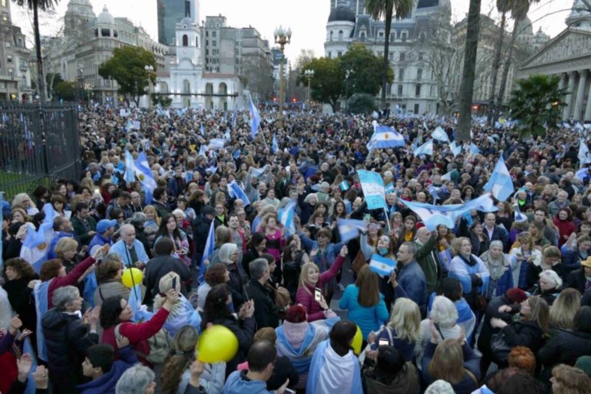 #24AYoVoy: Miles de personas marcharon en apoyo a Mauricio Macri